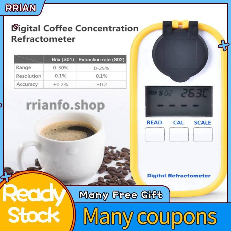 Digital Pocket Refractometer Coffee Milk Concentration TDS/Brix Fast