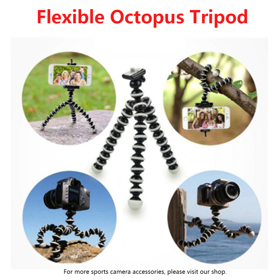 [Ready Stock]22cm/8.7Inch Octopus tripod flexible stand video camera DSLR action camera outdoor water resistant holder