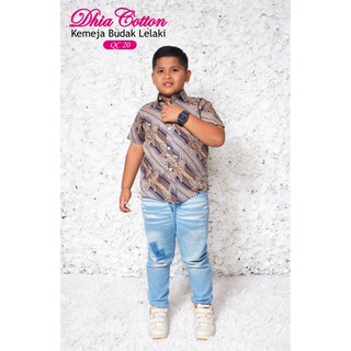 HOT ITEMS KEMEJA BATIK BUDAK LELAKI BY DHIA COTTON HOT ITEMS KEMEJA BATIK BUDAK LELAKI BY DHIA COTTON