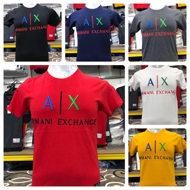 armani exchange t shirt size chart