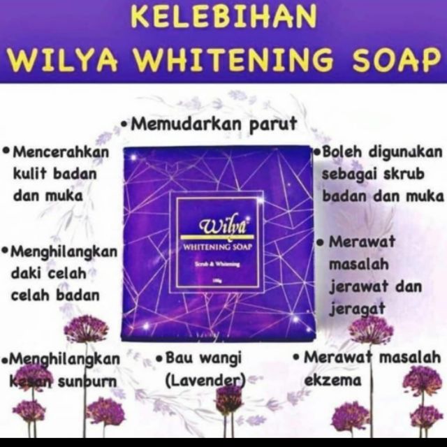 Wilya Soap Whitening Soap Clear Stok Shopee Singapore