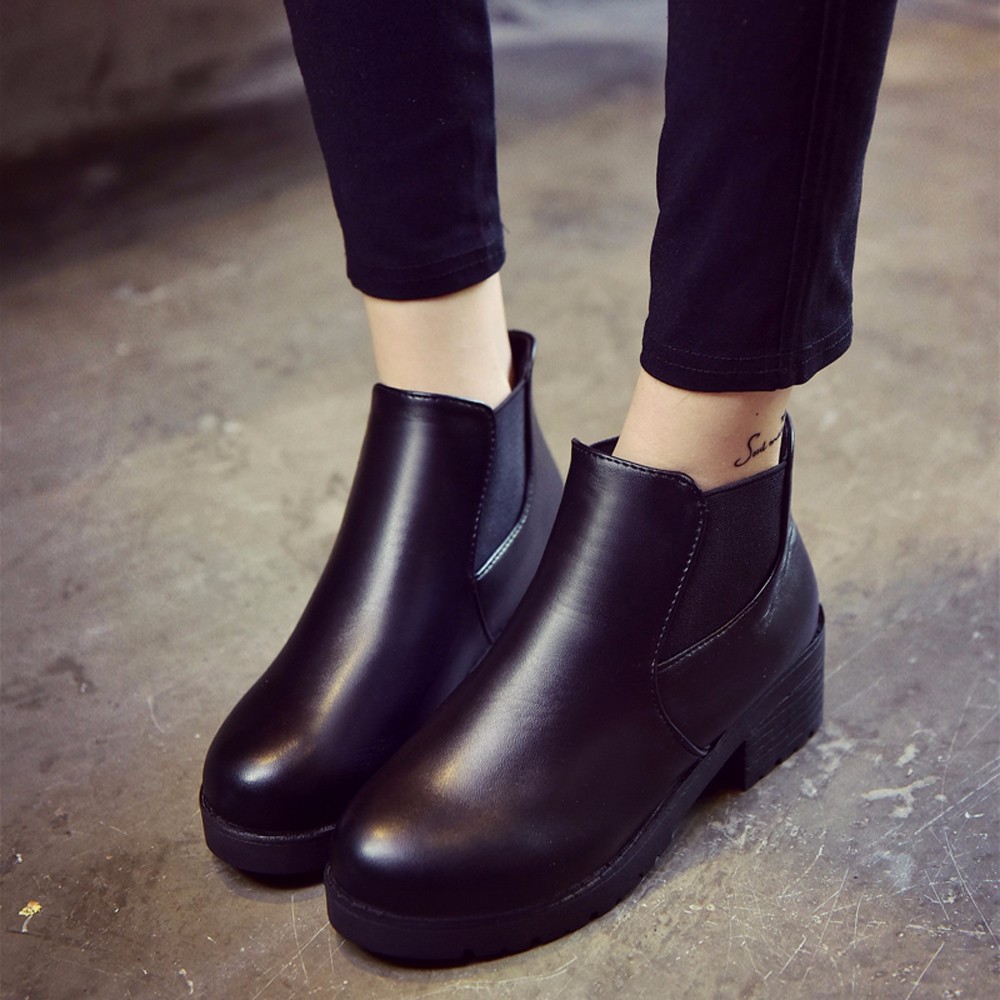 low block heel chelsea boots