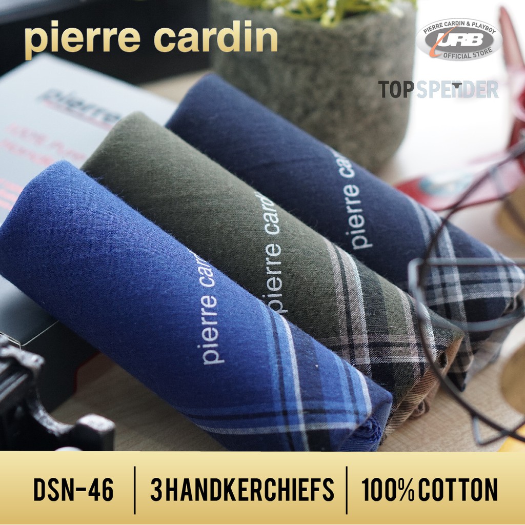 Image of (3 Pieces) Exclusive Superior Cotton Luxury Handkerchiefs Pierre Cardin Handkerchiefs PH222 By URB #3