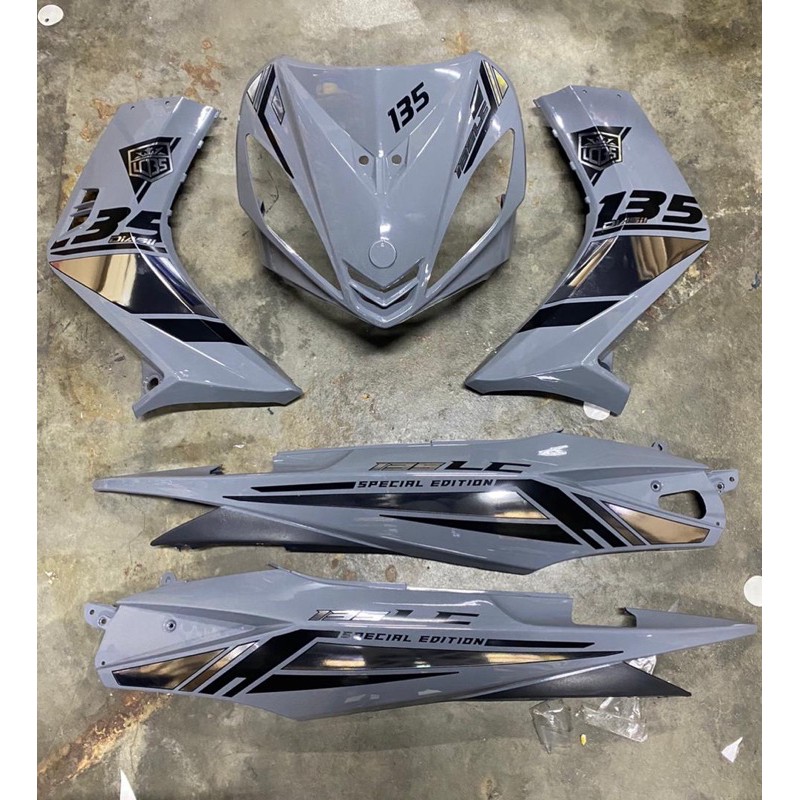 Coverset Hld Nardo Grey Sticker Chrome Black Lc135 V1 Shopee Singapore