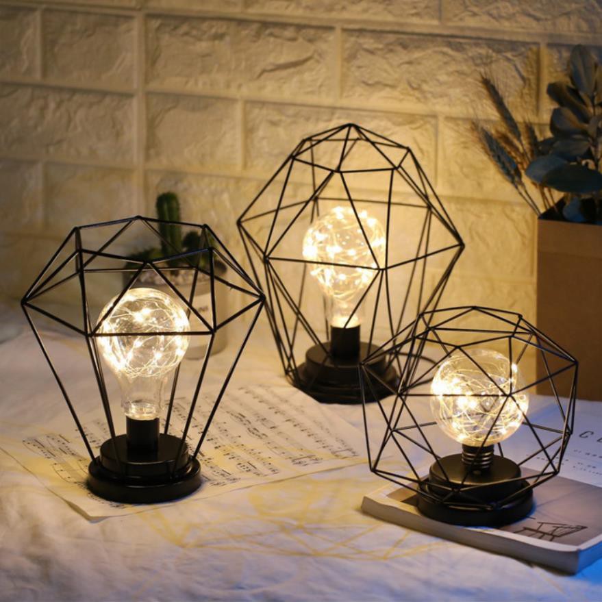 Decor night light table lamp beautiful VINTAGE style | Shopee ...