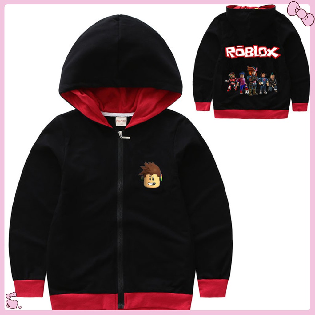 Roblox Kids Printed Hooded Jacket Boys Girls Zipper Long Sleeve Coat Cartoon Clothing Outerwear Shopee Singapore - autumn kids roblox sweatshirt hoodies for girls child hoodies for boys kids long sleeve shirt for teens infant cartoon boys coat