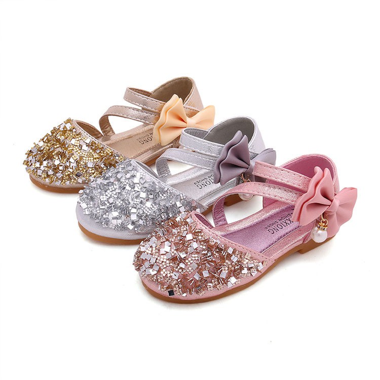 Princess Girls Shoes Diamond Children Sneakers Kids sequins Flat Dancing Shoes