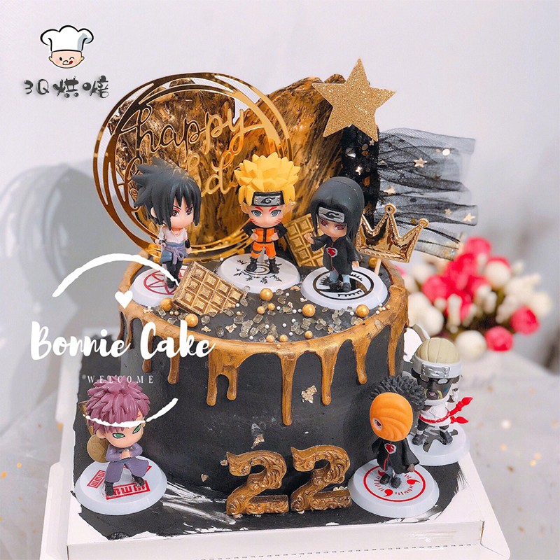 Naruto 18th And 19th Generation Decoration Birthday Cake Decoration Shopee Singapore