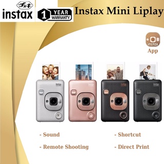 FUJIFILM INSTAX Mini LiPlay Hybrid Instant Camera Polariod Instance Print - Free Gift 1 Year Warranty