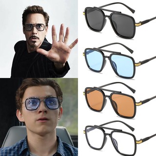 Image of Sunglasses Avengers Tony Stark Flight Style Men's Sunglasses Men's Square Brand Design Cermin speck mata viral Sun Glasses Iron Man 3