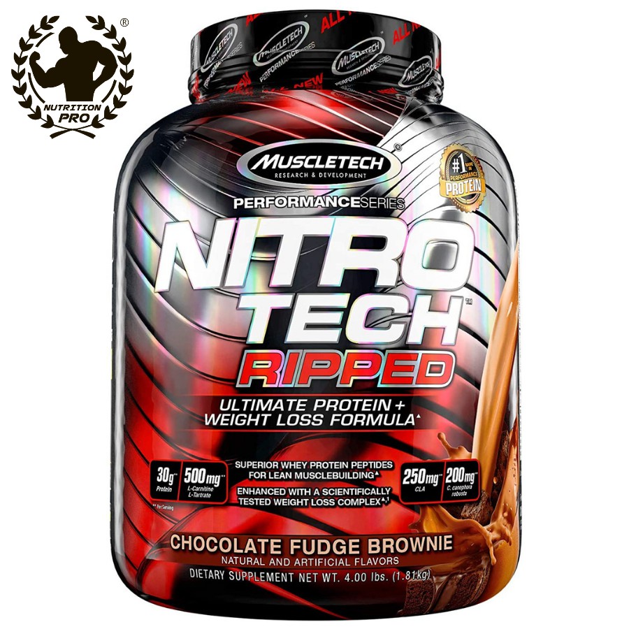 Muscletech Nitro Tech Ripped 4 Lbs Shopee Singapore