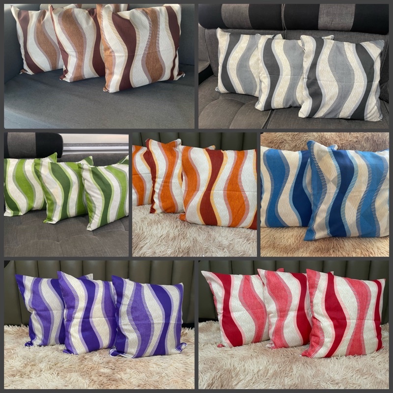 Wavy Spiral Design 16x16 and 18x18 Inches Throwpillow Case Geena with Zipper