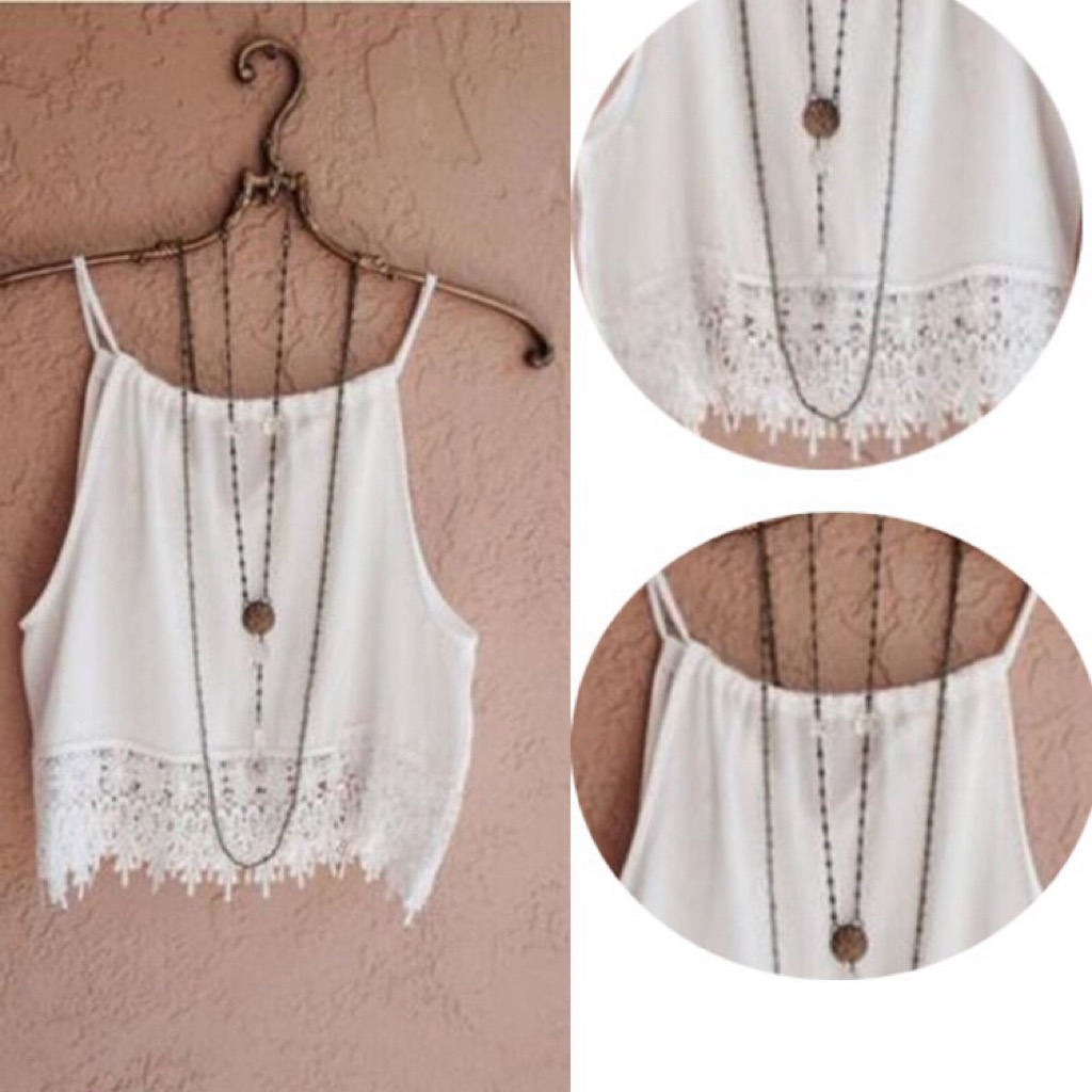 crochet lace crop top