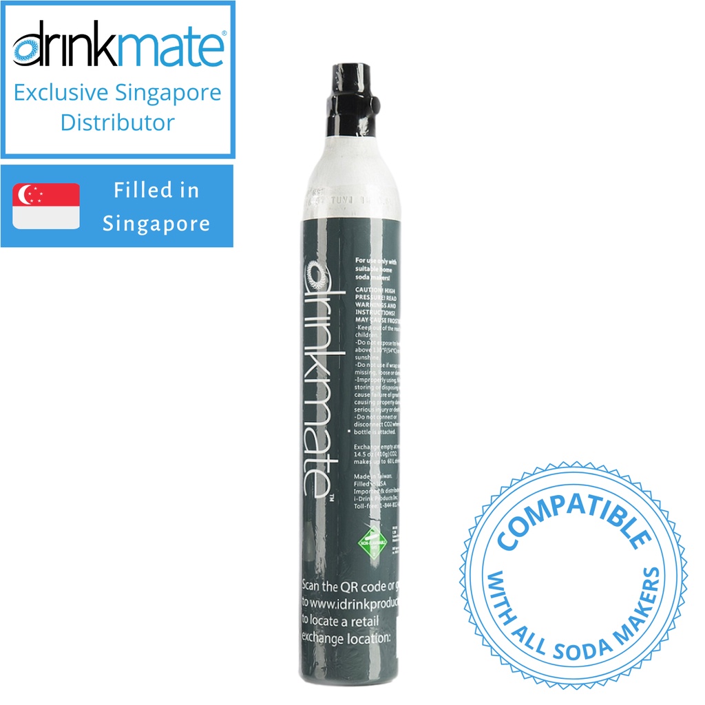 Drinkmate 60L Spare CO2 Cylinder (Sodastream Compatible) Shopee Singapore
