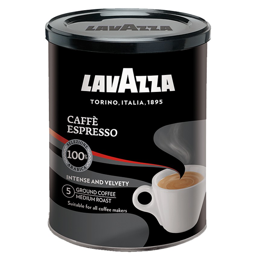 Lavazza Cafe Espresso Ground Coffee Tin 250g Shopee