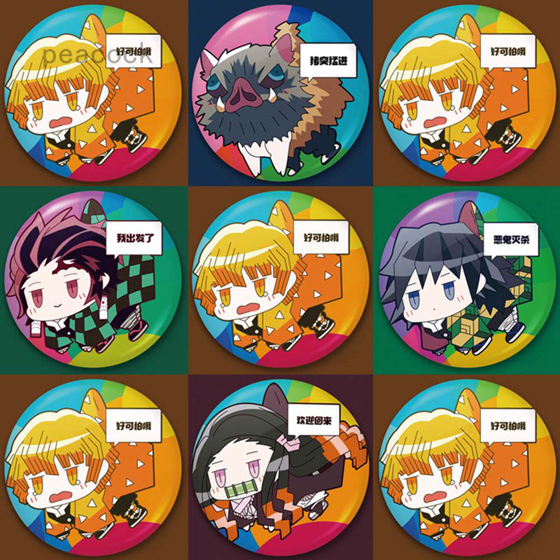 Anime Demon Slayer Kimetsu No Yaiba Kamado Tanjirou Cosplay Badge Cartoon Collect Brooch Pins Shopee Singapore - details about game roblox face cartoon brooch pin metal badge clothes pendant boys girls gift