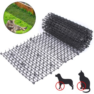 EmmAmy® Garden Anti Cat Spike Mat Stop Cat Repellent Deterrent Mat Spike Portable Anti-Cat Dog Outdoor Garden Supplies