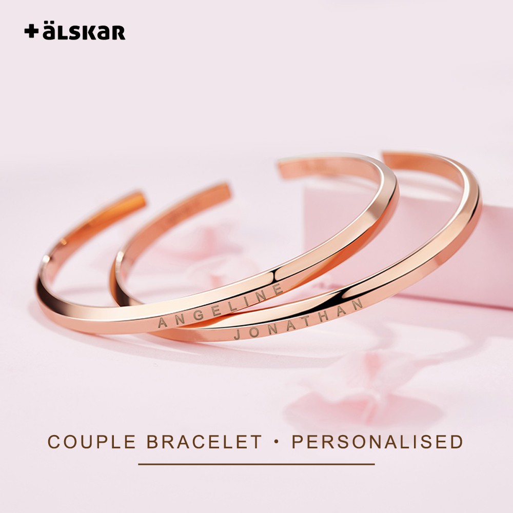 personalised baby girl bangle