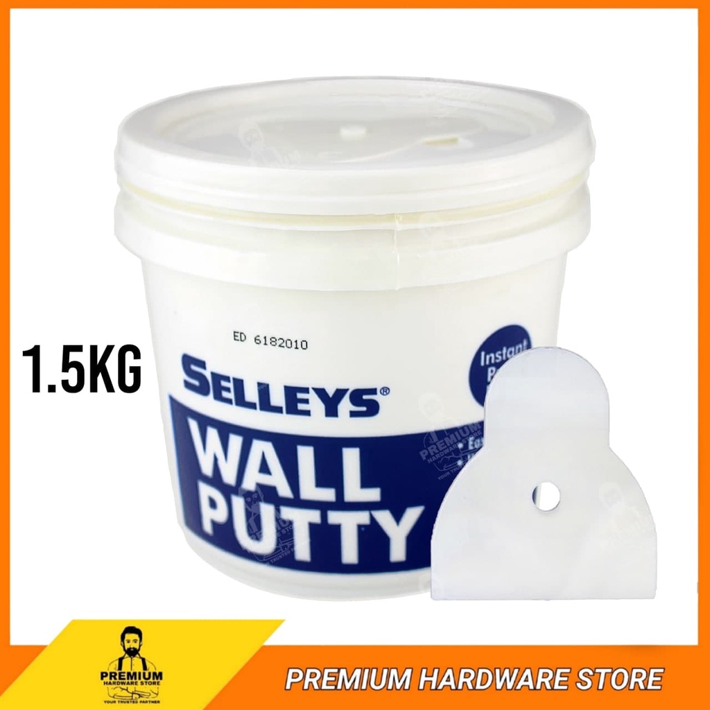 Selleys WALL PUTTY FILLER 1.5kg Plaster Partition White Filling Crack