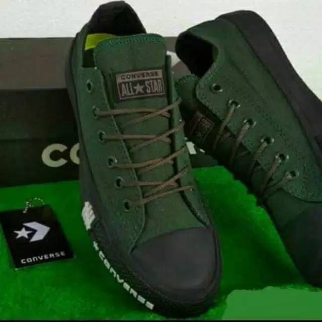 army green converse