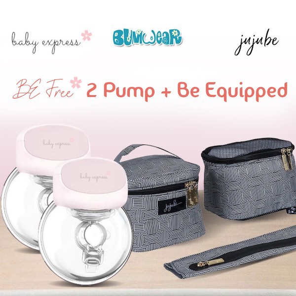 Baby Express Breast Pump Bundle 2x Be Free + Be Equipped Shopee