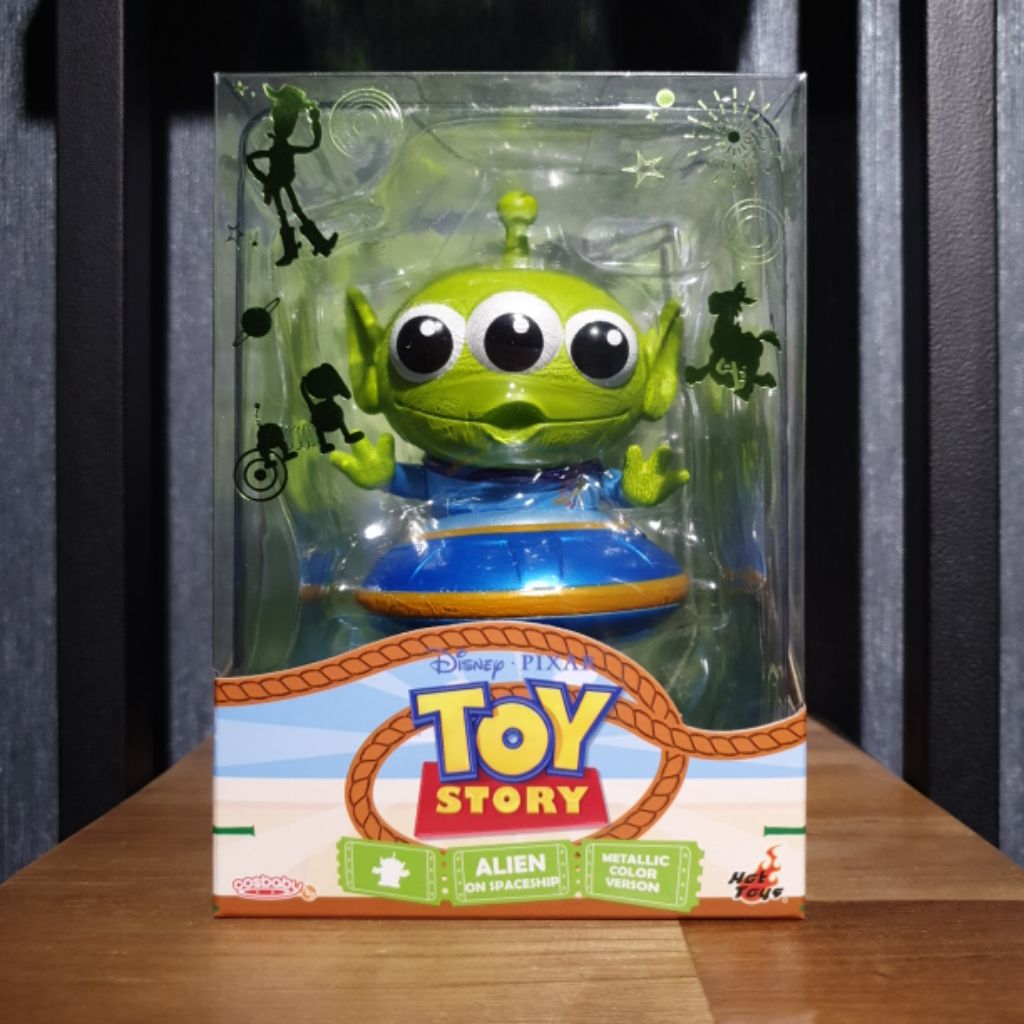 Hot Toys Toy Story Alien on Spaceship Metallic Color Version Cosbaby |  Shopee Singapore