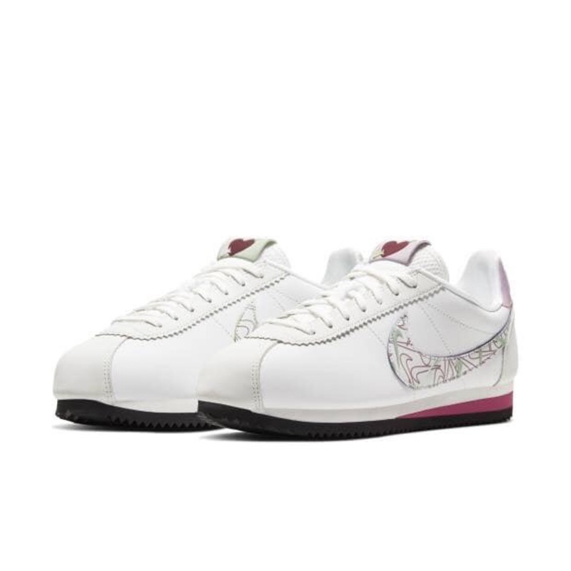 nike beige with gold swoosh suede cortez se trainers