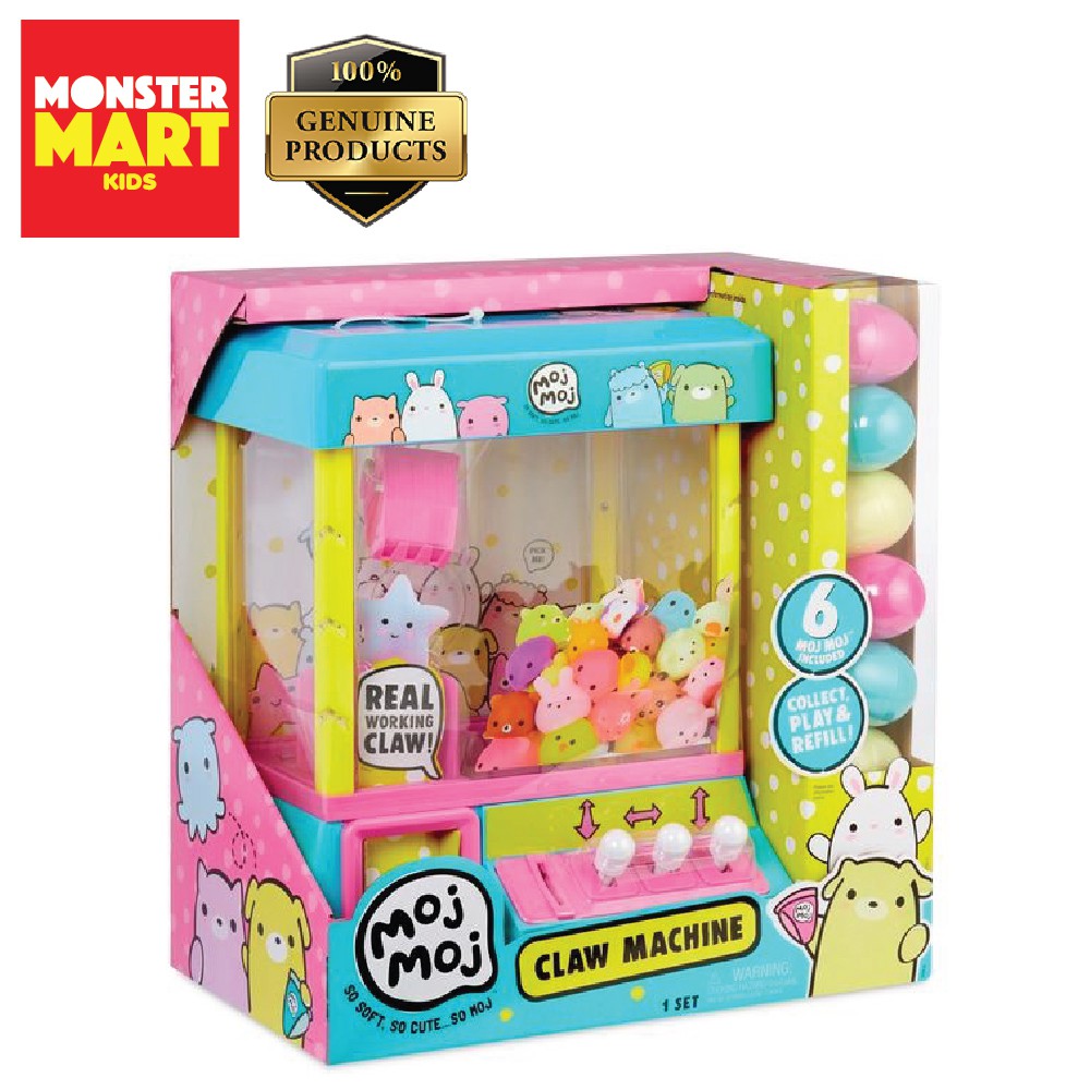 Details about   Moj Moj Claw Machine Blue Yellow Pink 