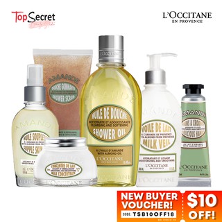 [100% Authentic] L'OCCITANE Almond - Shower Oil / Scrub / Milk Concentrate / Skin Oil / Hand Cream / Milk Veil