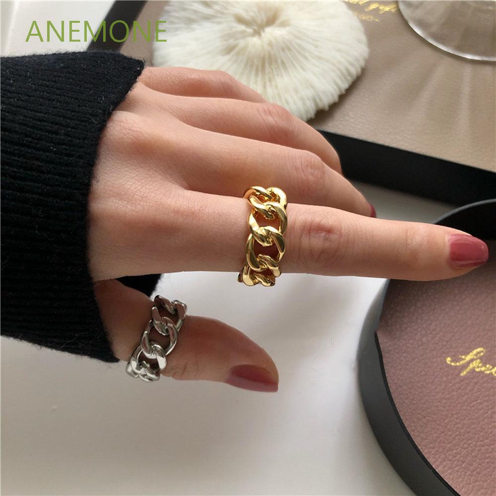 Anemone Geometric Circle Thumb Ring Midi Rings Open Rings Finger Ring Shopee Singapore