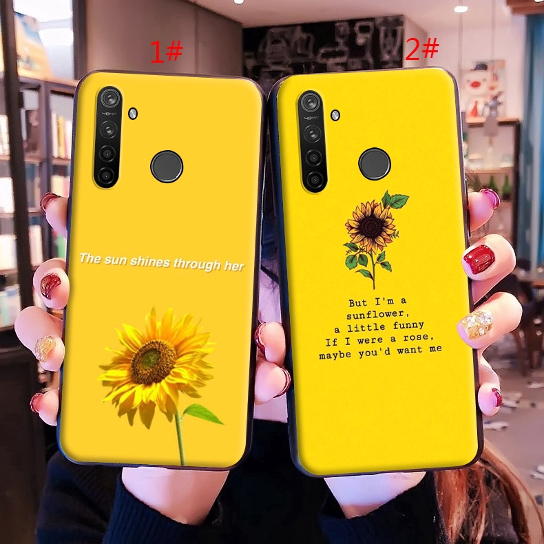 Realme 2 3 5 Pro A5 X Lite Q Soft Tpu Case Beauty Yellow Sunflower Shopee Singapore