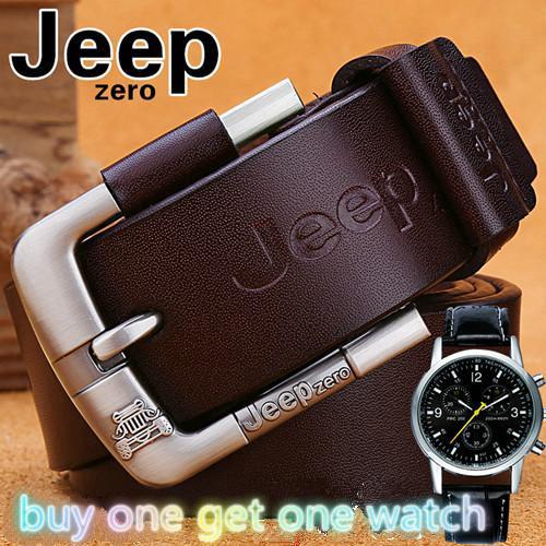 Image of 【buy one get one watch】 Top Cow Buckle Leather Luxury Belt Men'Belt