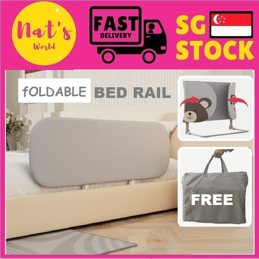 Baby Bed Rail Guard Safety Fence Bumper bed barrier FOLDABLE travel bed