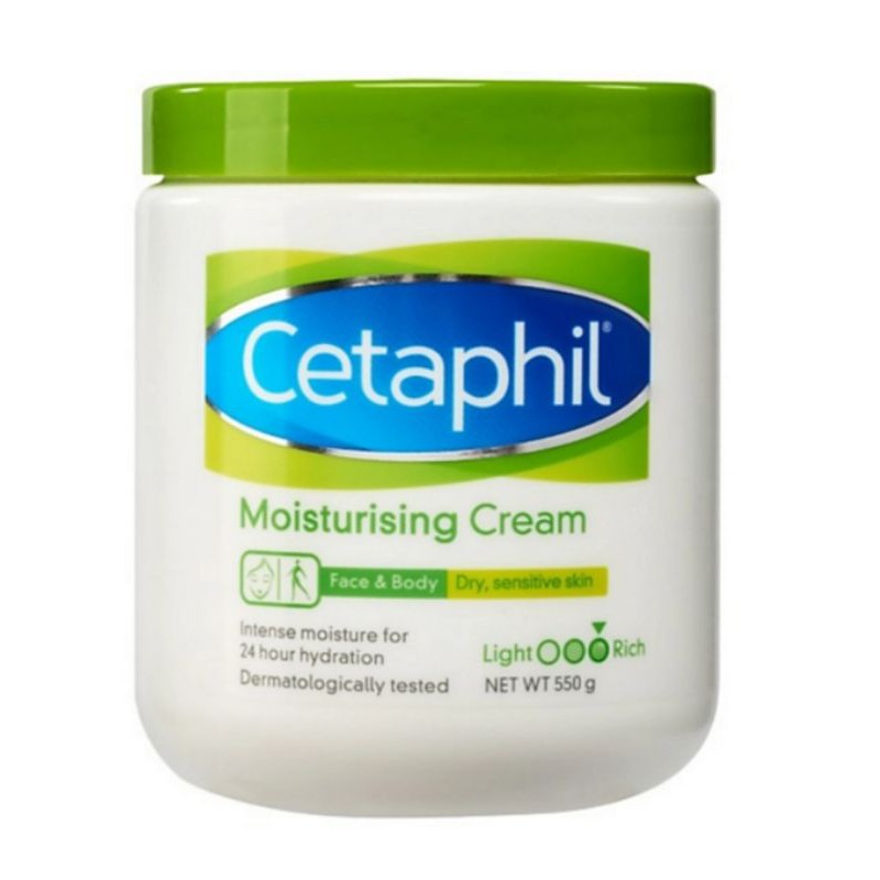 Cetaphil Moisturizing Cream for Dry/Sensitive Skin 550g | Shopee Singapore