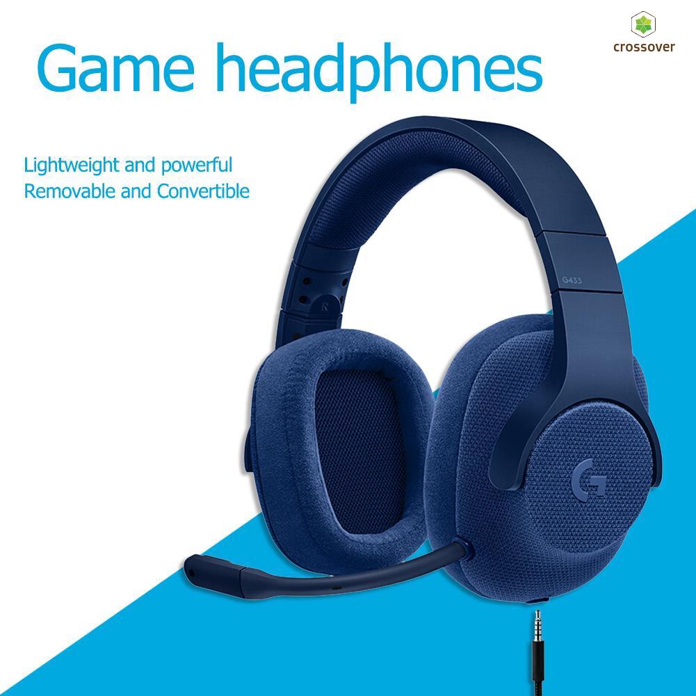 Crossover Logitech G433 Wired Headphone X 7 1 Surround Gaming Headset For Ps4 Ps4 Pro Xbox One Xbo Shopee Singapore