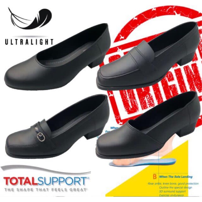 Women Professional Formal Office Black Shoes Kasut Hitam Kulit Formal Wanita Shopee Singapore