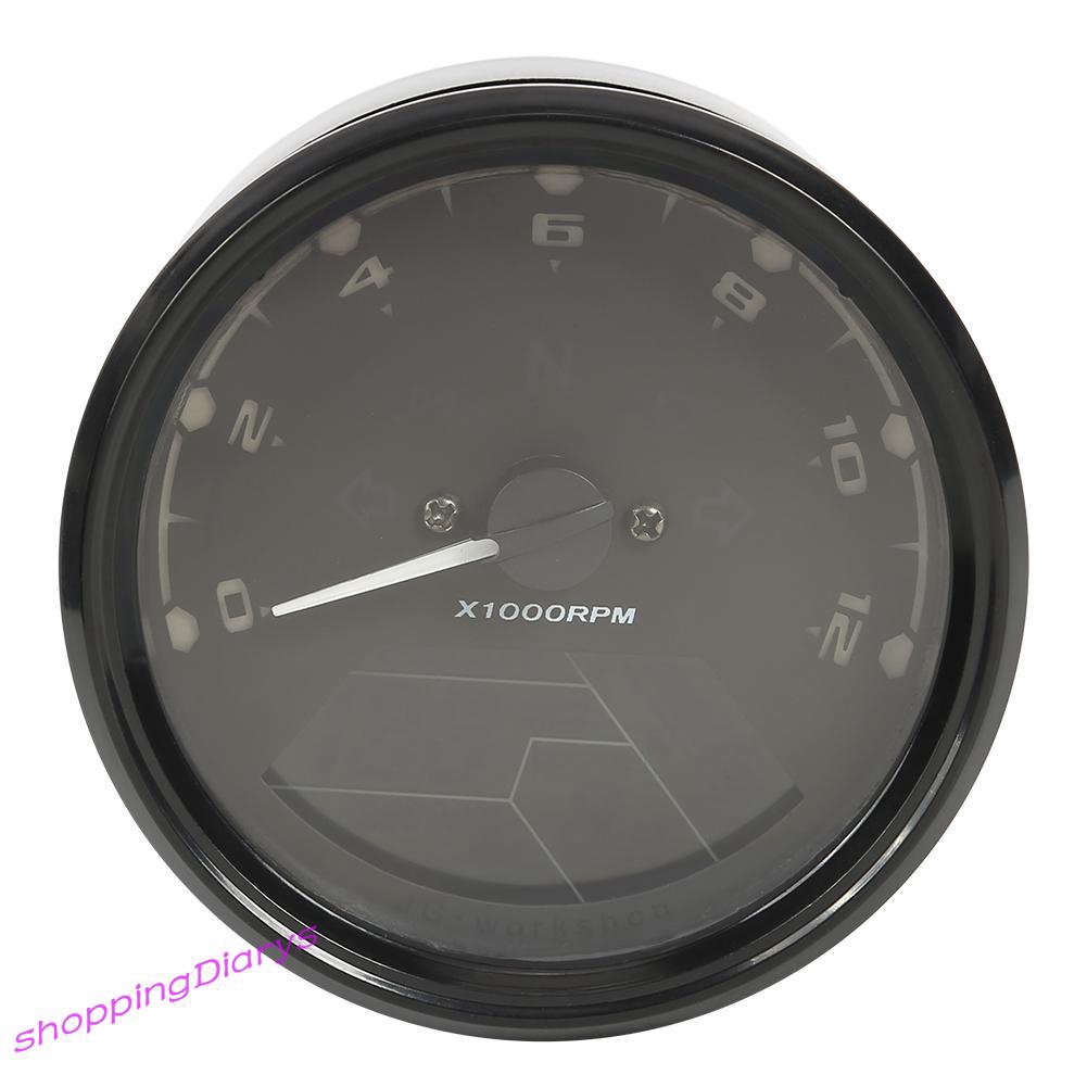 Large Lcd Digital Motorcycle Odometer Speedometer Tachometer Fuel Gauge Shopee Singapore