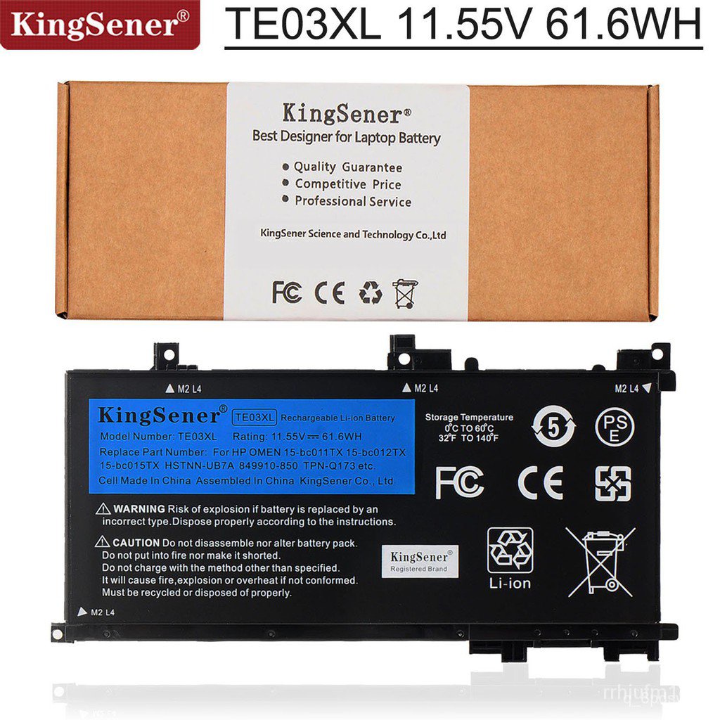 Kingsener Te03xl Laptop Battery For Hp Omen 15 Bc011tx 15 Bc012tx 15 Bc013tx 15 Ax015tx Ax017tx Tpn Q173 Hstnn Ub7a 8499 Shopee Singapore