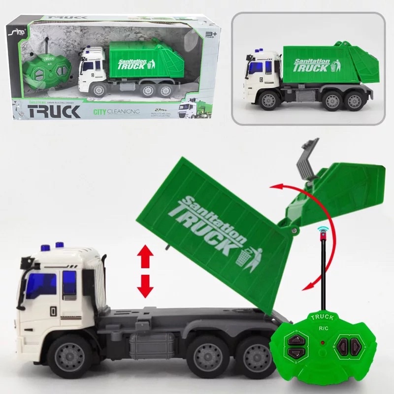 RC 1:30 Scale Remote Control Lori Sampah / Lorry Garbage Truck ...