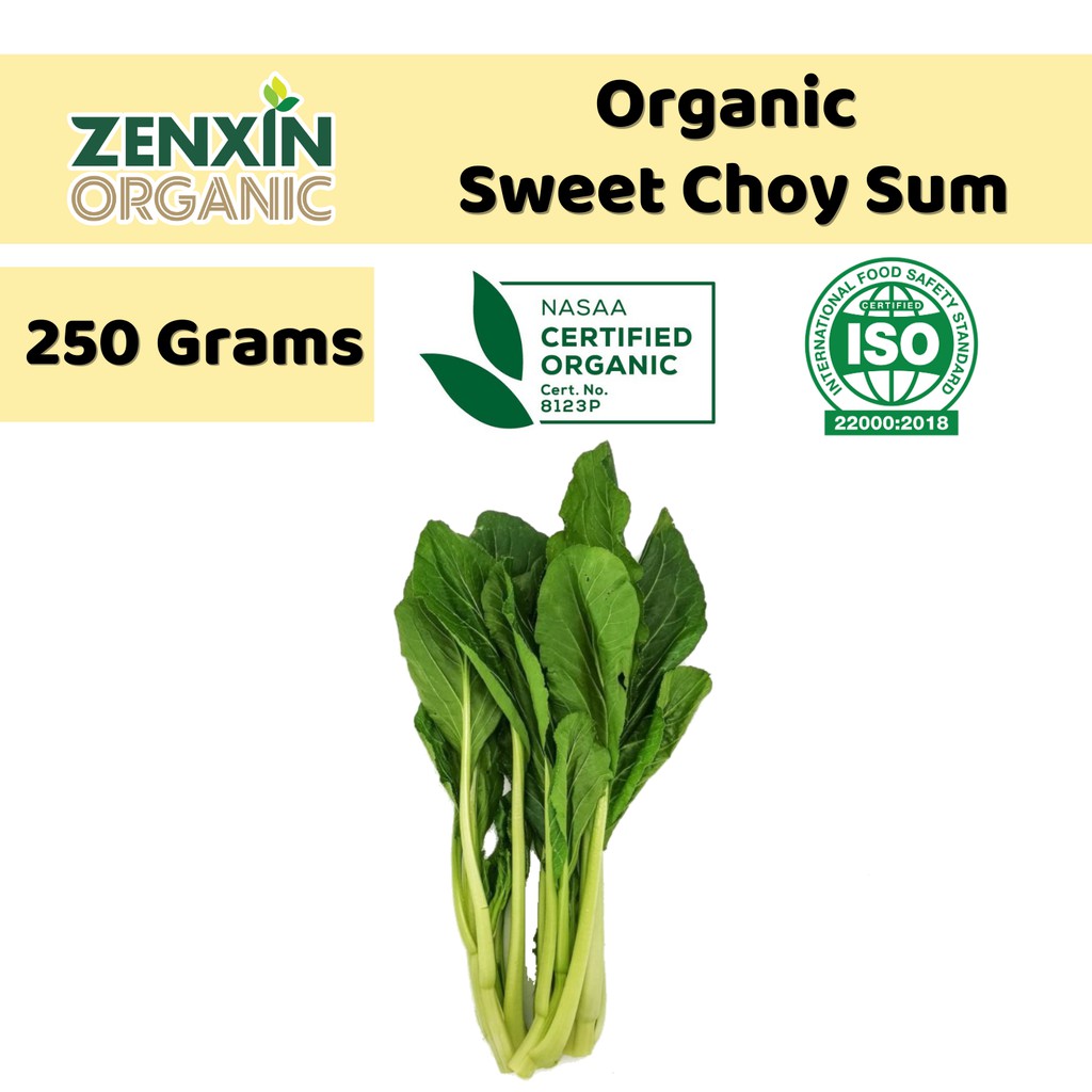 Organic Sweet Choy Sum 200g Malaysia Thailand Shopee Singapore
