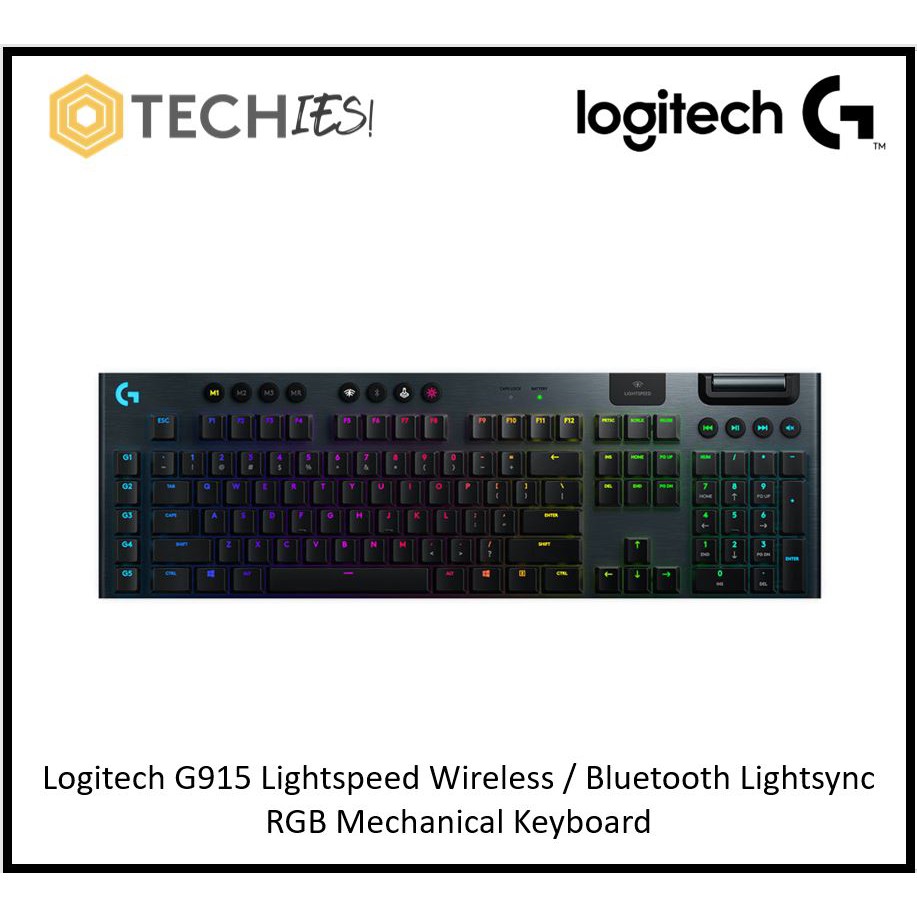 Logitech G915 Lightspeed Wireless / Bluetooth Lightsync RGB Mechanical