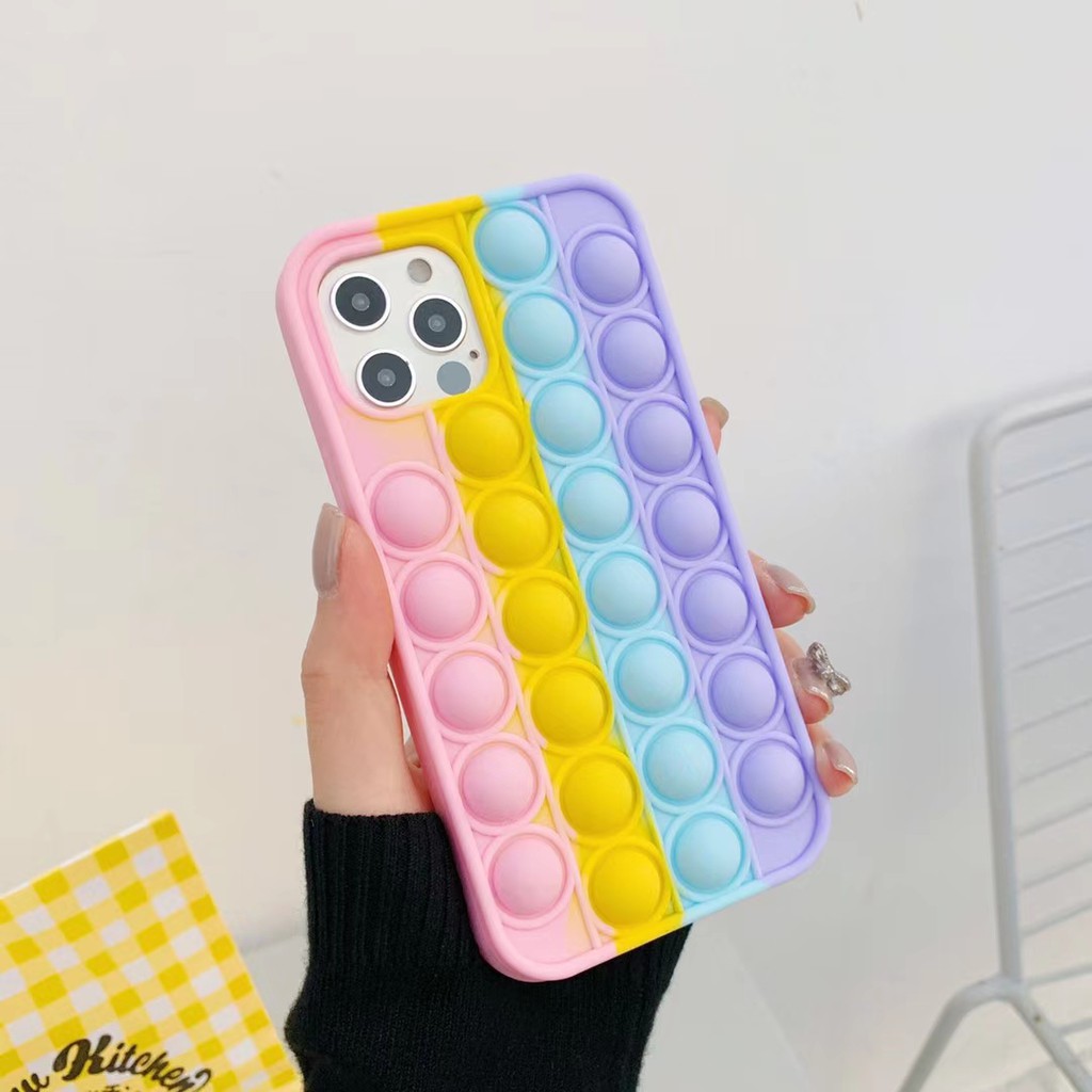 Pop It Push Bubble Phone Case Stress 