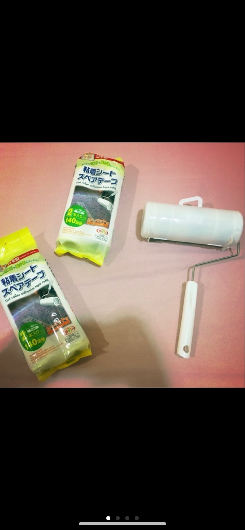 Lint Roller and Lint Roller Adhesive Tape Refill , Dust roller Daiso