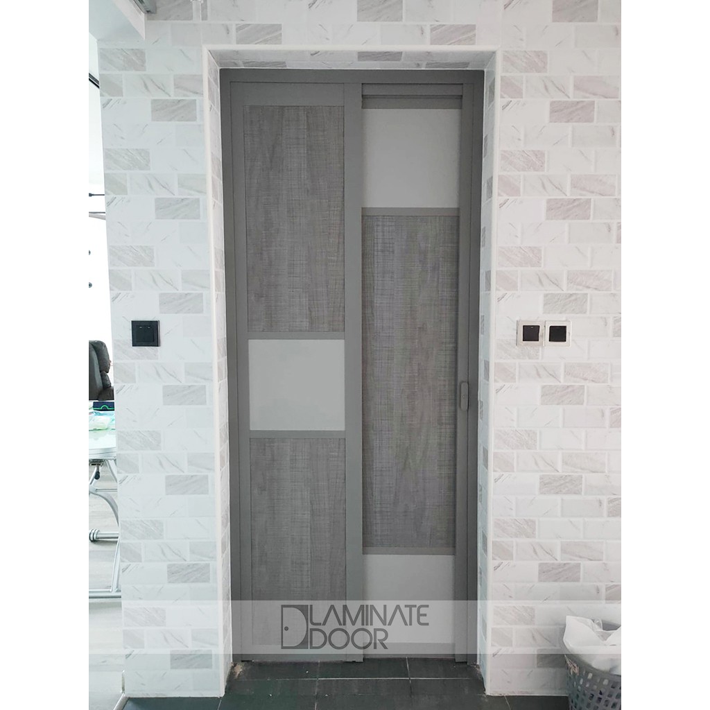 Aluminium Slide & Swing Toilet Door SD7011 HDB Toilet Door