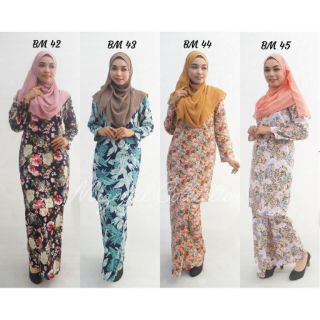  Kurung  Moden  Cotton  BM English Cotton  Baju  Kurung  