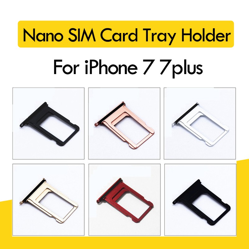 Nano Sim Card Tray Holder For Apple Iphone 7 7 Plus Sim Card Tray Holder Shopee Singapore