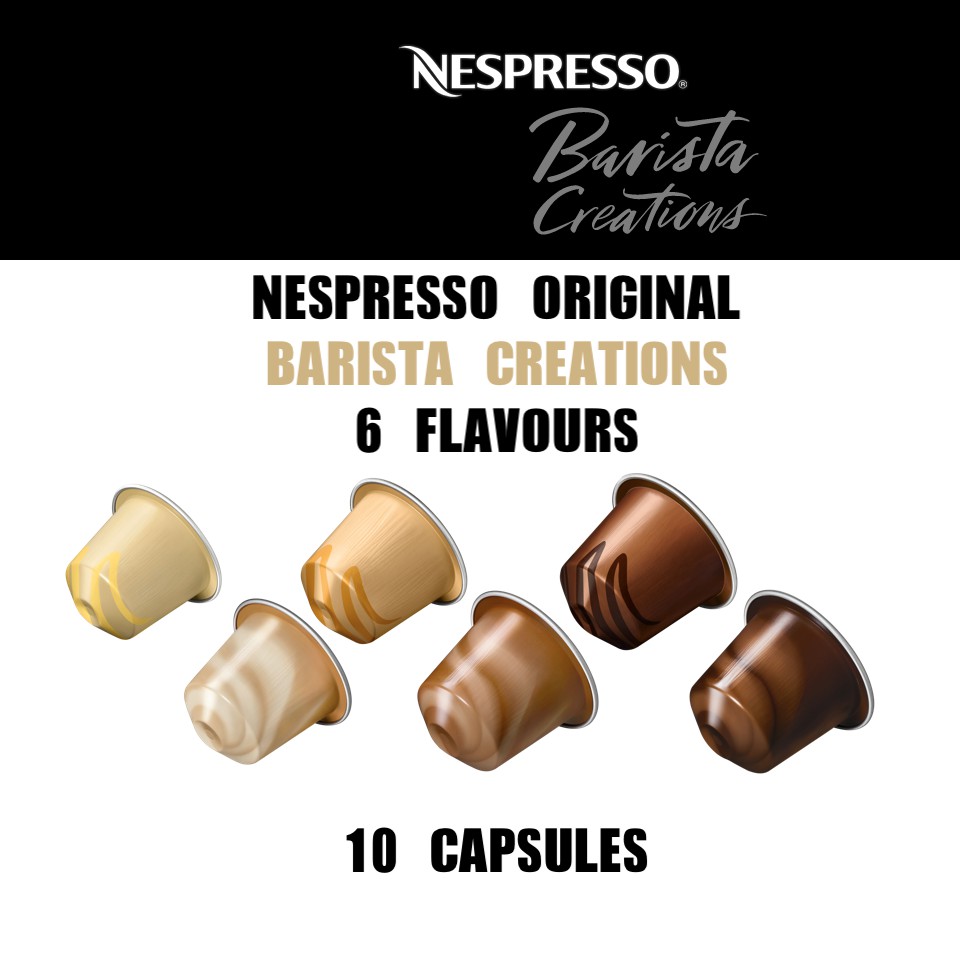 NESPRESSO Original Barista Creations Coffee Capsules (6 Flavours) 10 Capsules Shopee Singapore