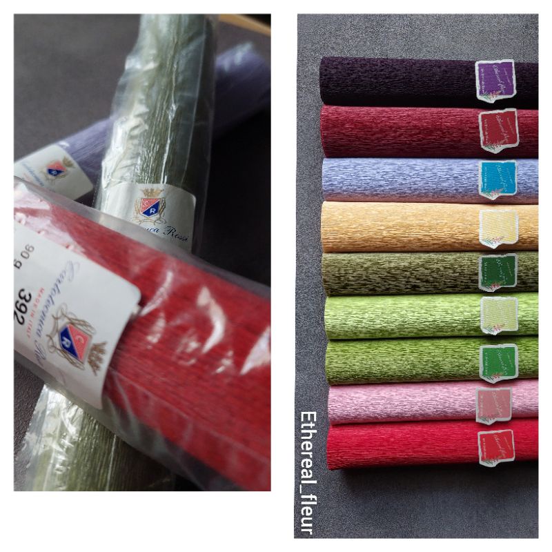 Italian crepe Paper by Cartotecnica Rossi made in Italy (90G) repack