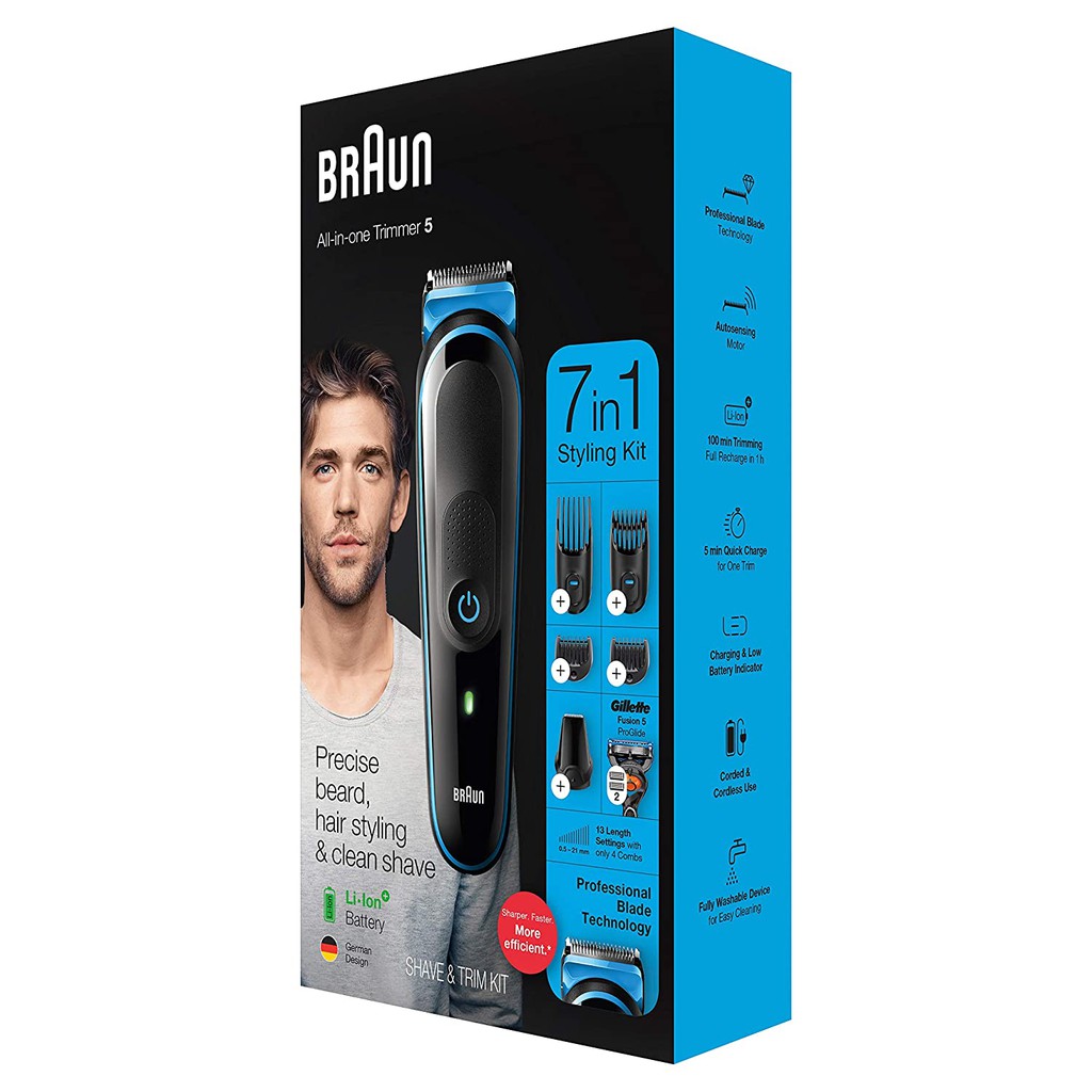 braun face head trimming kit 7 in 1