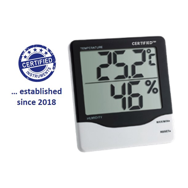 Certified Instruments Digital ThermoHygrometer with Calibration